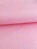 Bavlnená látka bledo ružová bodka 2 mm