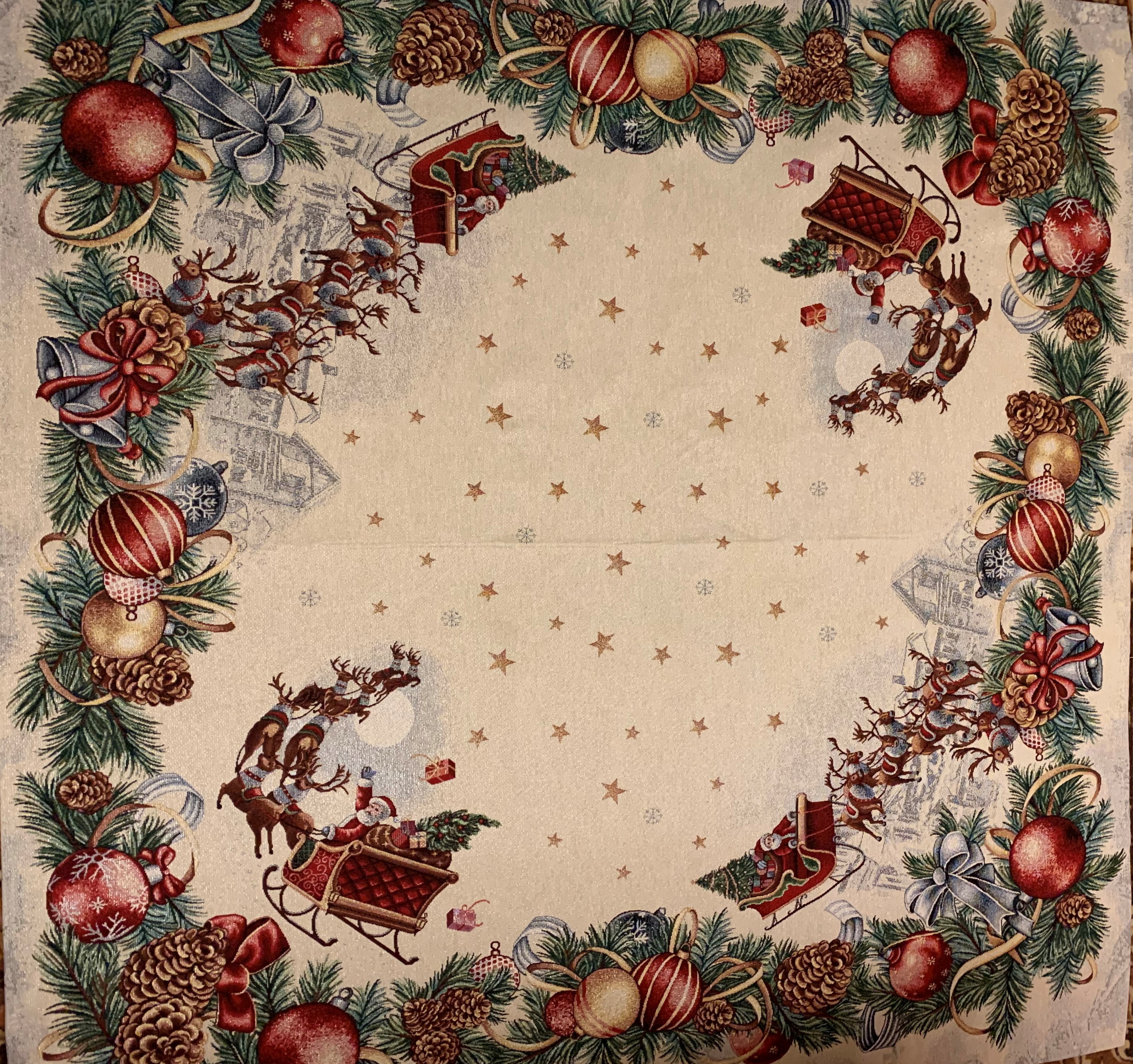 Vianočný gobelínový obrus (140x140)