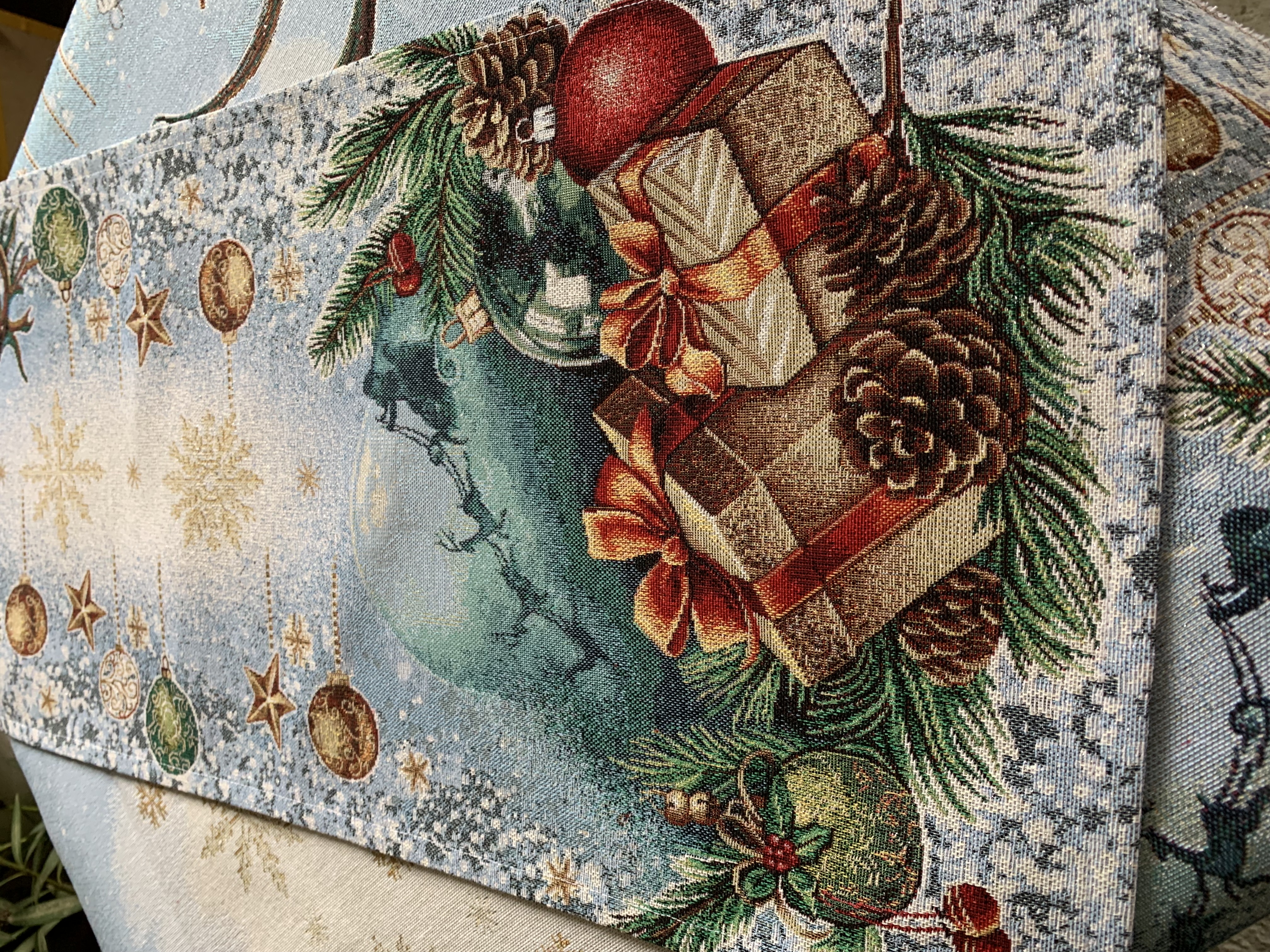 Vianočný stredový gobelínový obrus (37x97)