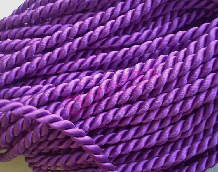 Točená šnúra fialová  Ø 6,5 mm