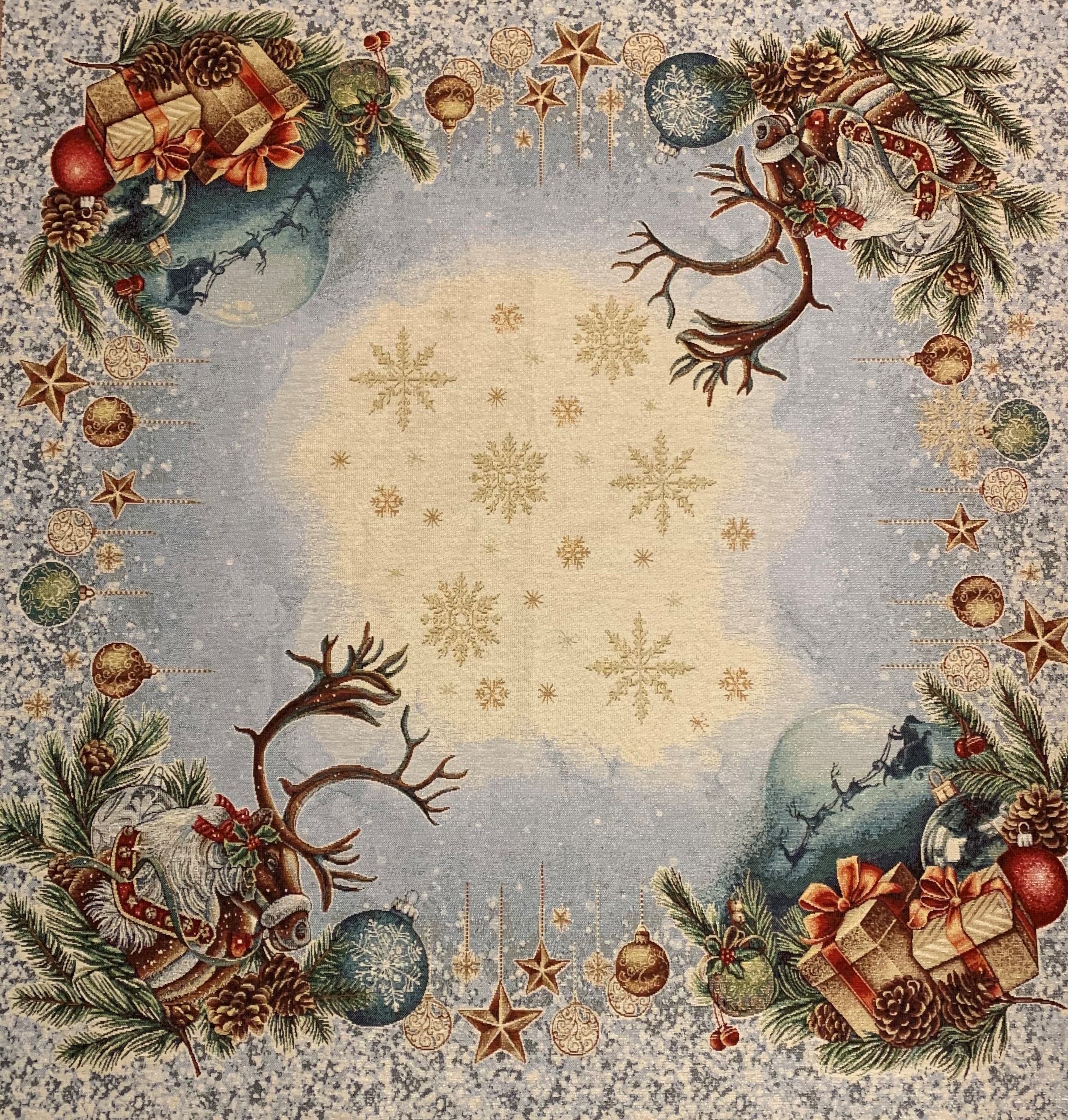 Vianočný gobelínový obrus (100x100)