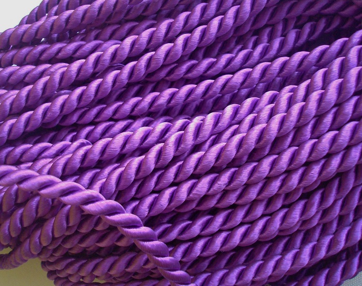 Točená šnúra fialová  Ø 6,5 mm